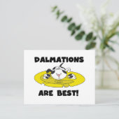 Dalmations sind die besten T - Shirt und Geschenke Postkarte (Stehend Vorderseite)