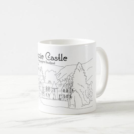 Dalmunzie Castle Kaffeetasse (VorderseiteRechts)