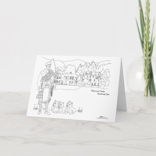 Dalmunzie Castle Karte (Vorderseite)