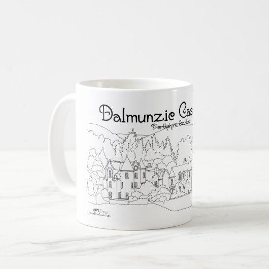Dalmunzie-Schloss Kaffeetasse (Vorderseite Links)