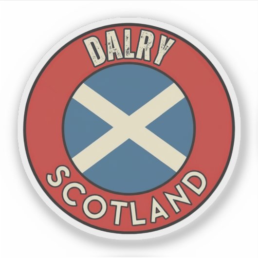 Dalry, Schottland Aufkleber (Vorderseite)