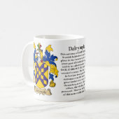 Dalrymple, der Ursprung, die Bedeutung und das Kaffeetasse (Vorderseite Links)