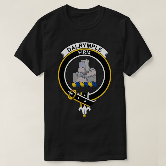 Dalrymple Wappen Tartan Clan Scottish Clan T-Shirt (Design vorne)