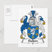 Dalton Familienwappen Postkarte (Vorne/Hinten)