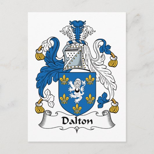 Dalton Familienwappen Postkarte (Vorderseite)