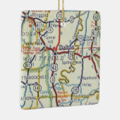 Dalton Georgia Vintag Map Keramik Ornament (Rechts)