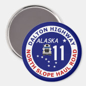 Dalton Highway, North Slope Haul Road Magnet (Vorderseite/Rückseite)