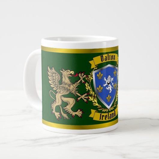 Dalton Irish Shield & Griffins Jumbo-Tasse (Vorderseite Links)