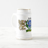 Dalton Irish Shield Personalisiert Beer Stein Bierglas (Vorderseite Links)