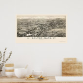 Dalton, MA Panoramic Map - 1884 Poster (Küche)