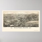 Dalton, MA Panoramic Map - 1884 Poster (Vorne)