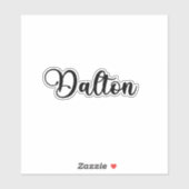 Dalton Name - Handgeschriebene Kalligrafie Aufkleber (Blatt)