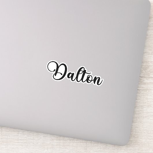 Dalton Name - Handgeschriebene Kalligrafie Aufkleber (Detail)