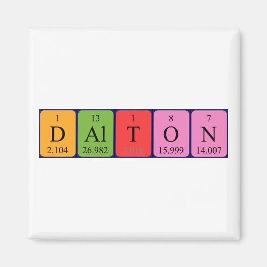 Dalton Periodenmagnet Magnet (Vorne)