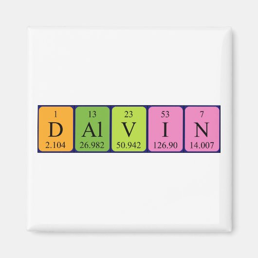 Dalvin Periodenmagnet Magnet (Vorne)