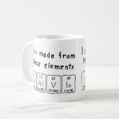 Dalvin Periodenname Tasse (Vorderseite Links)