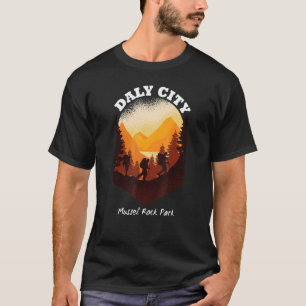 Daly City Mussel Rock Park wilde Natur Berg hoch T-Shirt