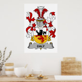 Daly Familienwappen Poster (Küche)