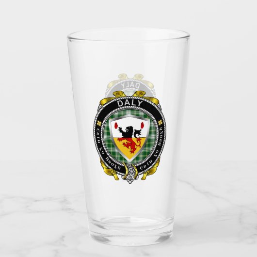 Daly/O'Daly Irish Shield Beer Glass Glas (Vorderseite)