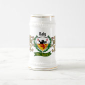 Daly/O'Daly Irish Shield Personalisiert Beer Stein Bierglas (Mittel)