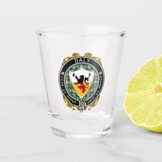 Daly/O'Daly Irish Shot Glass Schnapsglas (Vorderseite)