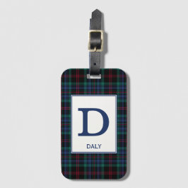 Daly Tartan Kariertes Muster Gepäckanhänger