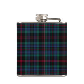Daly Tartan Monogram Royal Blue Kariert Flachmann (Rückseite)
