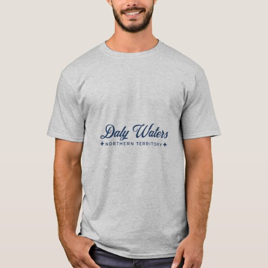 Daly Waters Distressed Classic Blue , Australien T-Shirt (Vorderseite)