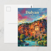 Dalyan - Felsgräber Türkei Postkarte (Vorne/Hinten)