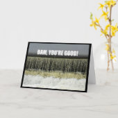 Dam, du bist gut! Glückwunschkarte Karte (Gelbe Blume)