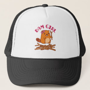 Dam Girl Niedlich Beaver Truckerkappe