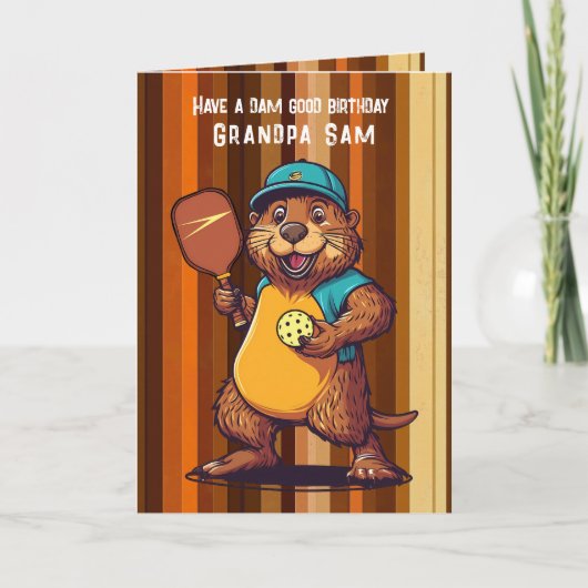 Dam Good Pickleball Feiertagskarte (Vorderseite)