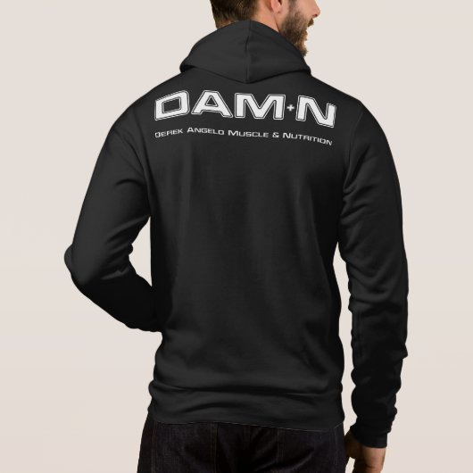 DAM+N Black Hoodie (Rückseite)