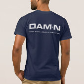 DAM+N Navy-T - Shirt (Rückseite)