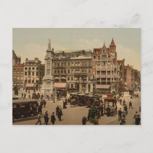 Dam-Platz, Amsterdam, Niederlande Postkarte