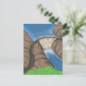 Dam Postkarte (Stehend Vorderseite)