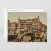 Dam Square, Amsterdam, Niederlande Postkarte (Vorne/Hinten)