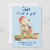 Dam What a Year Beaver 2020 Weihnachten (Vorderseite)