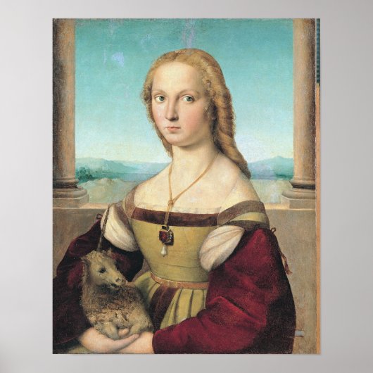 Dama col liocorno oder Lady mit Unicorn Poster (Vorne)