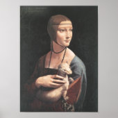 Dama con ermellino Da Vinci Poster (Vorne)