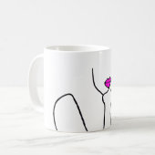 Dama con los labios fucsias kaffeetasse (Vorderseite Links)