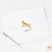 Dama Gazelle Runder Aufkleber (Umschlag)