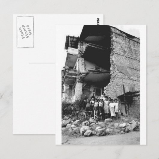 Damage to Stepanakert Postkarte (Vorne/Hinten)