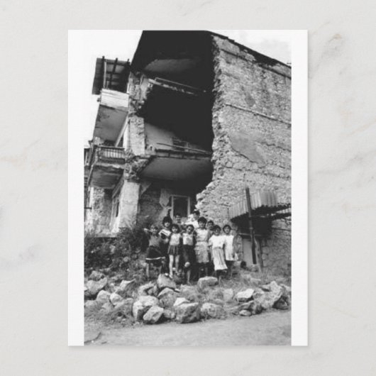 Damage to Stepanakert Postkarte (Vorderseite)