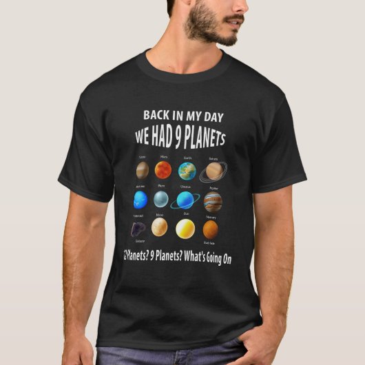 Damals hatten wir 9 Planeten T-Shirt (Vorderseite)