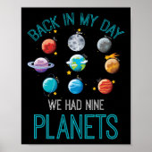 Damals hatten wir neun Planeten-Sonnensysteme Poster (Vorne)