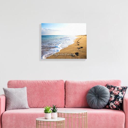 Damals war es, dass ich dich getragen habe. 14x11 leinwanddruck (Insitu (Wohnzimmer))