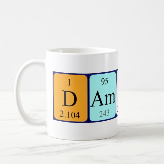 Damaris Periodenname Tasse (Links)