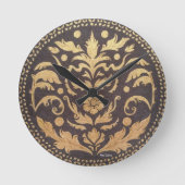Damascene Wall Clock Runde Wanduhr (Vorderseite)