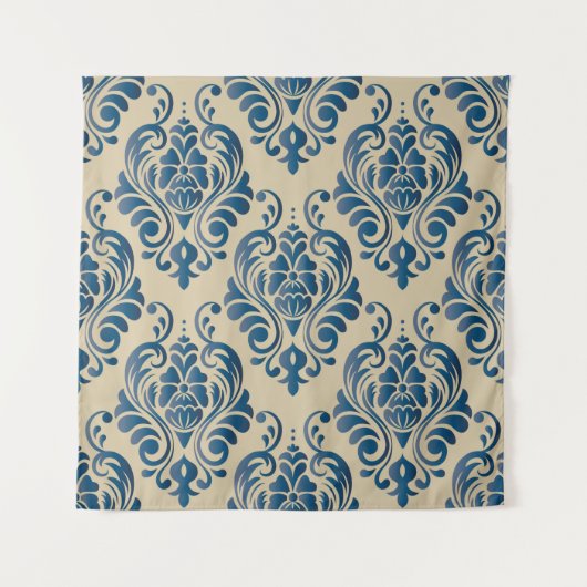 Damascus seamless pattern of floral ornament on be wandteppich (Vorderseite)